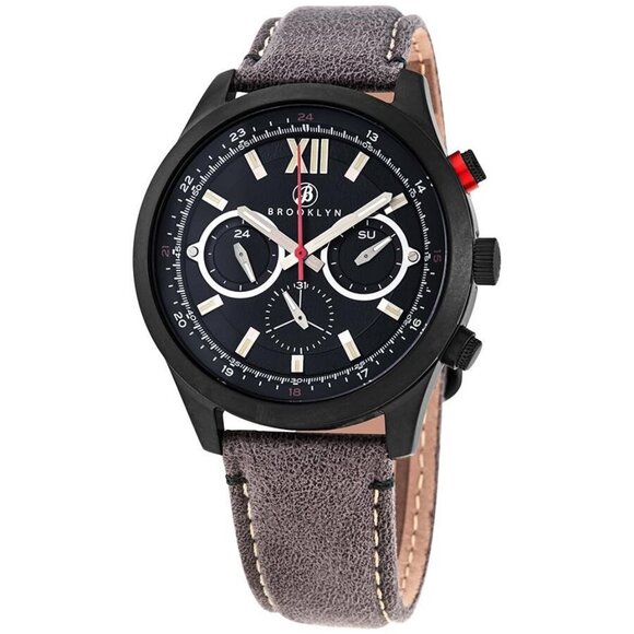 NWT Brooklyn Watch Co. Fashion Men's Quartz Steel Authentic Watch - Picture 1 of 3